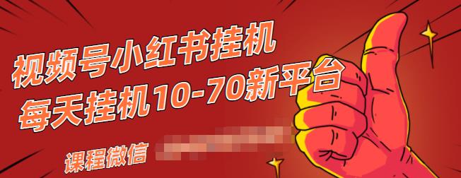 视频号小红书抖音挂机项目,小白无脑操作,按照要求来,单号每天几十米-小牛学府