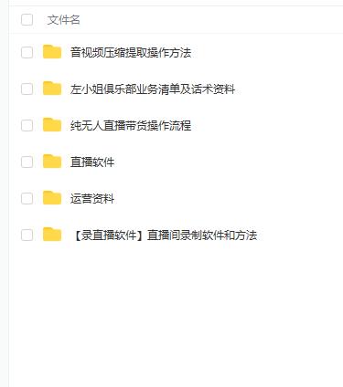 左小姐-直播带货俱乐部十三行、无人直播，全套教程附：工具、文档、话术资料-小牛学府