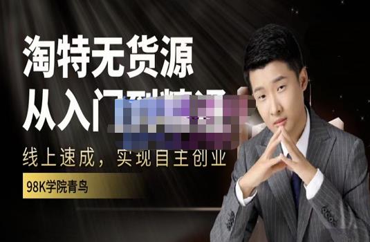 98k学院的淘特无货源线上速成课，从入门到精通，让你最小投入，最高回报-小牛学府