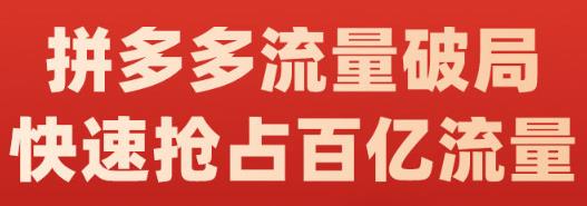 阿杰·拼多多流量破局:如何打黑标，爆款的思路，拼多多流量框架，快速抢占百亿流量-小牛学府