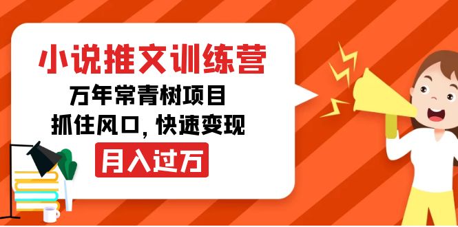 小说推文训练营,万年常青树项目,抓住风口,快速变现月入过万-小牛学府