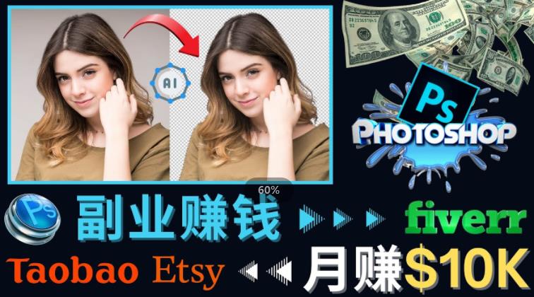 掌握PS修图技能,月赚5000美元以上–利用Adobe Photoshop赚钱的3种途径-小牛学府