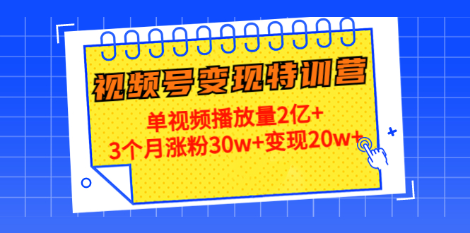 21天视频号变现特训营:单视频播放量2亿+3个月涨粉30w+变现20w+(第14期)-小牛学府