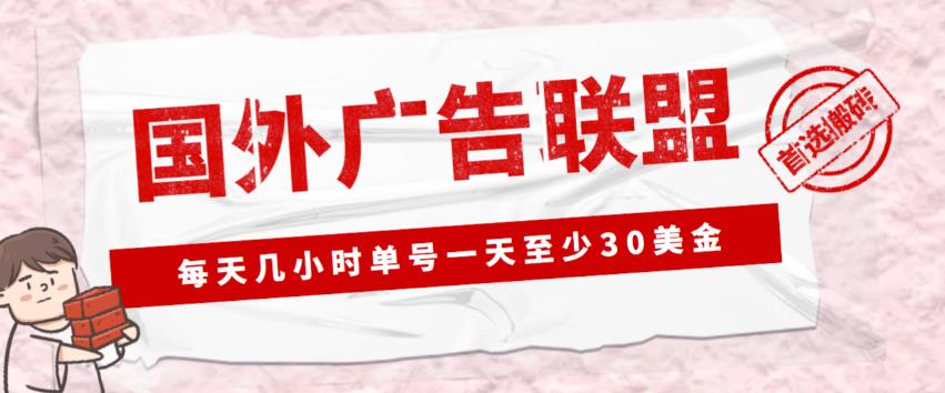 外面收费1980的最新国外LEAD广告联盟搬砖项目，单号一天至少30美金【详细玩法教程】-小牛学府