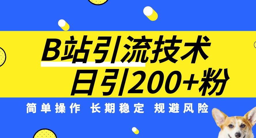 B站引流技术：每天引流200精准粉，简单操作，长期稳定，规避风险-小牛学府