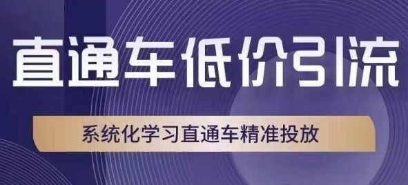 直通车低价引流课,系统化学习直通车精准投放-小牛学府