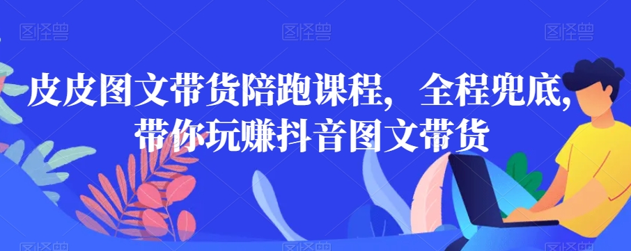 皮皮图文带货陪跑课程,全程兜底,带你玩赚抖音图文带货-小牛学府