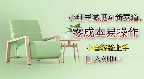 小红书减肥AI新赛道,零成本易操作,日入多张,小白轻松上手【揭秘】-小牛学府