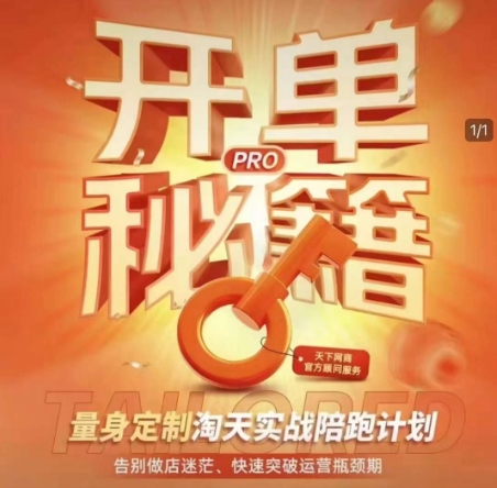 淘宝开单秘籍PRO,量身定制淘天实战陪跑计划,告别做店迷茫、快速突破运营瓶颈期-小牛学府