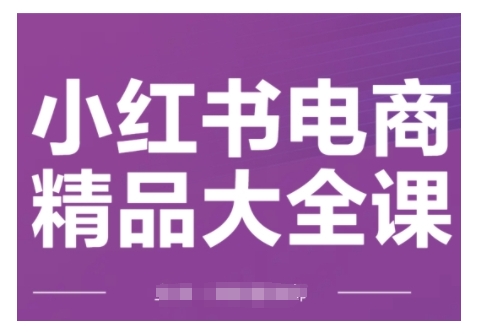 小红书电商精品大全课,快速掌握小红书运营技巧,实现精准引流与爆单目标,轻松玩转小红书电商(更新2月)-小牛学府