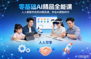 零基础AI精品全能课,人人都能学会的AI精品课,学会AI拥抱时代-小牛学府