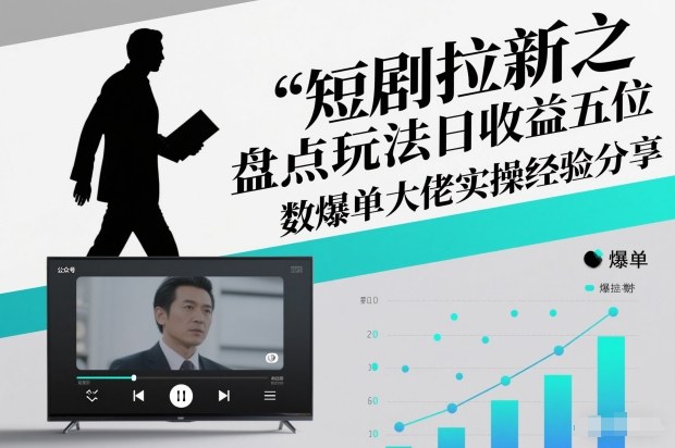 短剧拉新之盘点玩法日收益五位数爆单大佬实操经验分享-小牛学府