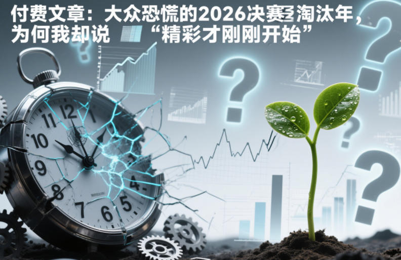付费文章：大众恐慌的2026决赛淘汰年，为何我却说“精彩才刚刚开始”？-小牛学府