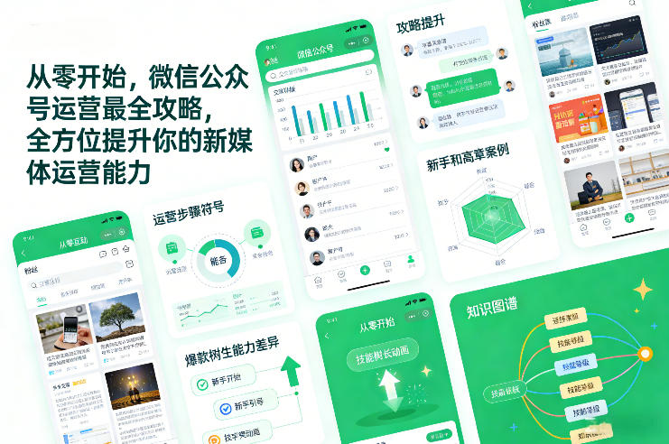 从零开始，微信公众号运营最全攻略，全方位提升你的新媒体运营能力-小牛学府