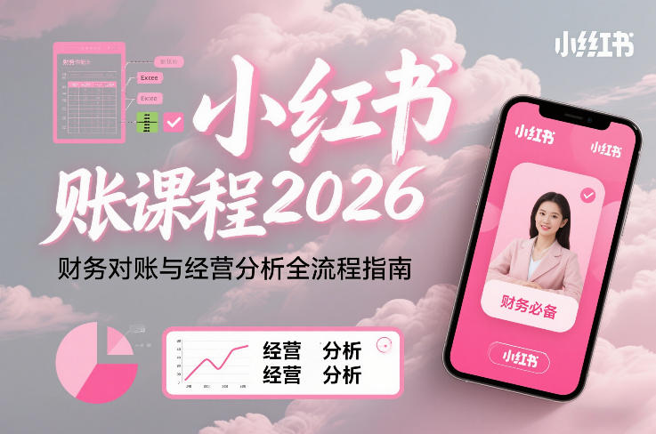 小红书对账课程2026，财务对账与经营分析全流程指南-小牛学府