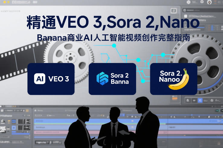 精通VEO 3，Sora 2，Nano Banana商业AI人工智能视频创作完整指南-小牛学府
