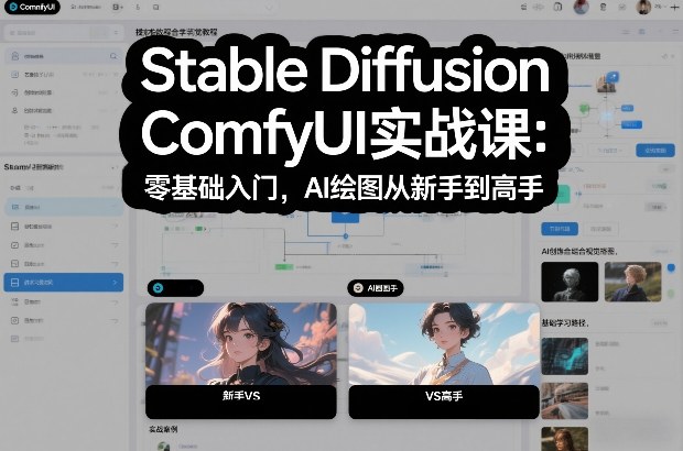 Stable Diffusion ComfyUI实战课：零基础入门，AI绘图从新手到高手-小牛学府
