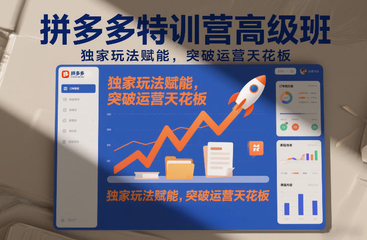 拼多多特训营高阶班，独家玩法赋能，突破运营天花板（更新26年1月）-小牛学府