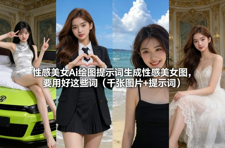 性感美女Ai绘图提示词生成性感美女图，要用好这些词（千张图片+提示词）-小牛学府
