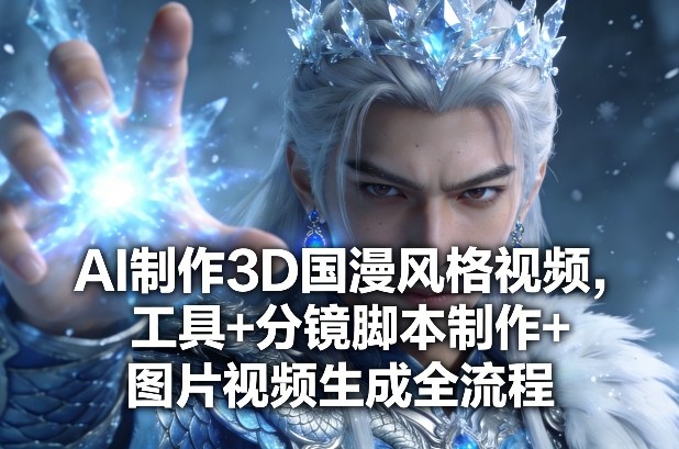 AI制作3D国漫风格视频，工具+分镜脚本制作+图片视频生成全流程-小牛学府