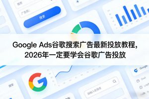 Google Ads谷歌搜索广告最新投放教程,2026年一定要学会谷歌广告投放-小牛学府