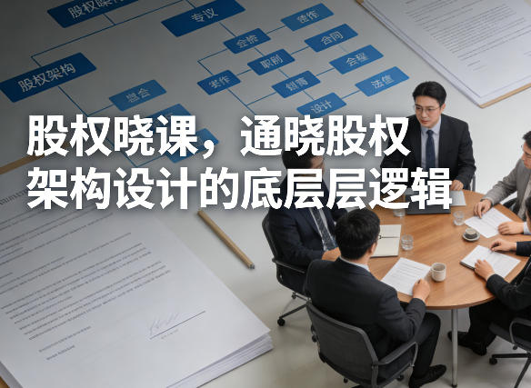 股权晓课，通晓股权架构设计的底层逻辑-小牛学府