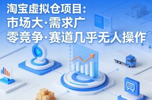 淘宝虚拟仓项目，市场大，需求广，零竞争，赛道几乎没人操作-小牛学府