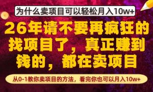为什么真正賺到钱的都在卖项目,从0-1教你卖项目的方法,看完你也可以月入10w+【揭秘】-小牛学府