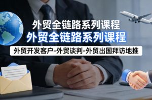 外贸系列课程,外贸开发客户-外贸谈判-外贸出国拜访地推,完成一个外贸链路-小牛学府