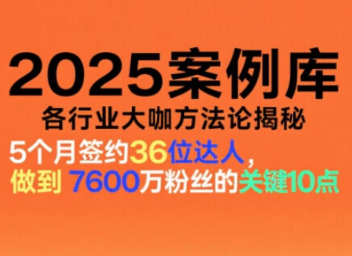 波波来了案例库，收录各行业大咖的方法论，各行业大咖方法论揭秘（更新2026年3月）-小牛学府