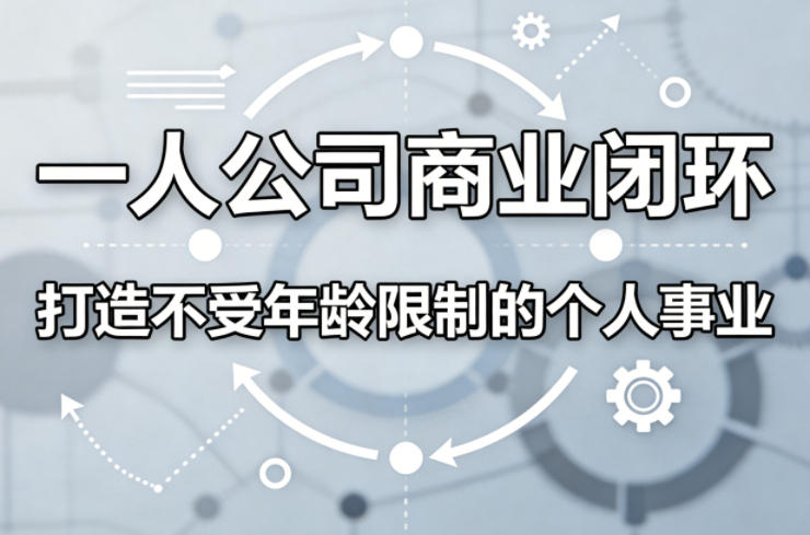一人公司商业闭环，打造一份不受年龄限制的个人事业-小牛学府