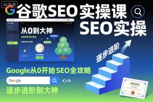 谷歌SEO实操课，Google从0开始SEO全攻略，逐步进阶到大神（更新26年）-小牛学府