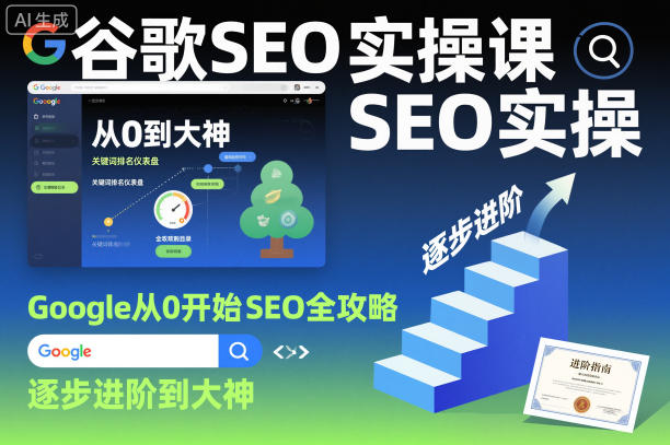 谷歌SEO实操课，Google从0开始SEO全攻略，逐步进阶到大神（更新26年）-小牛学府