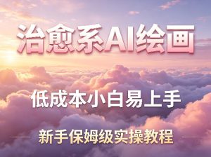 治愈系AI绘画提示词项目，低成本小白易上手，每天10分钟，新手保姆级实操教程-小牛学府