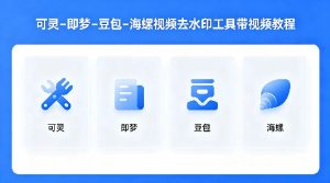 可灵–即梦–豆包–海螺视频去水印工具带视频教程-小牛学府