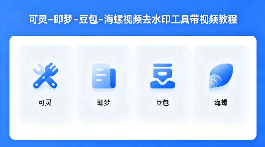 可灵–即梦–豆包–海螺视频去水印工具带视频教程-小牛学府