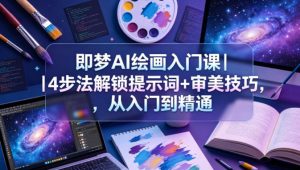 即梦AI绘画入门课｜4步法解锁提示词+审美技巧，从入门到精通-小牛学府