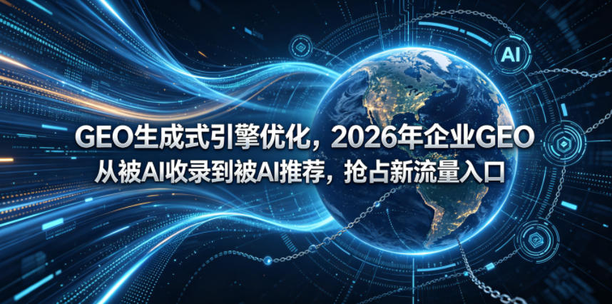 GEO生成式引擎优化，2026年企业GEO从被AI收录到被AI推荐，抢占新流量入口-小牛学府