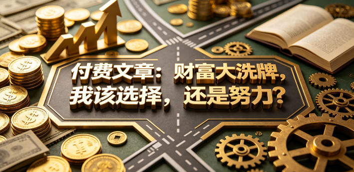 付费文章：财富大洗牌，我该选择，还是努力？-小牛学府