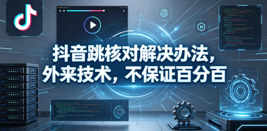 抖音跳核对解决办法，外来技术，不保证百分百-小牛学府