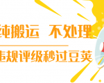 抖音纯搬运 不处理 小技巧，30秒发一个作品，避免违规评级秒过豆荚-小牛学府