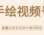 手绘视频号全套运营变现操作赚钱教程：零基础实操月入过万+玩赚视频号-小牛学府