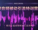 黄岛主·FM音频引流特训营2.0：独家引流模式，单账号50W+播放量，轻松变现-小牛学府