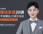 苏笙君的赚钱系统20课 教你从0到1赚到你的第一桶金(不讲理论,只讲方法论)-小牛学府