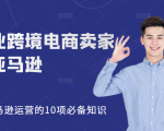 职业跨境电商卖家聊亚马逊：亚马逊运营的10项必备知识，12堂课让你看懂亚马逊运营-小牛学府