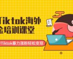 最新Tiktok海外掘金培训课堂:带你玩转Tiktok暴力涨粉轻松变现-小牛学府