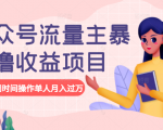 公众号流量主暴利撸收益项目，空闲时间操作单人月入过万-小牛学府