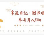 多渔日记·图书项目,无货源图书模式,纯搬运,单号月入4000+-小牛学府