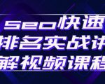 seo快速排名实战讲解视频课程,揭秘seo快排原理-小牛学府