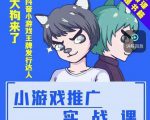 大狗来了:小游戏推广实战课,带你搭建一个游戏推广变现账号-小牛学府